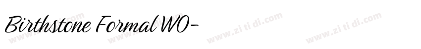 Birthstone Formal W0字体转换